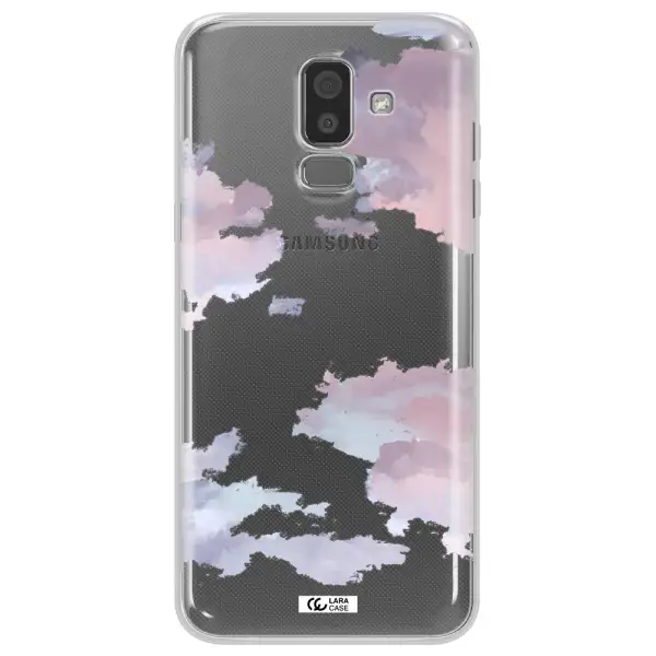 A Close-Up Of A Cloud Samsung J8 Clear Tpu Case
