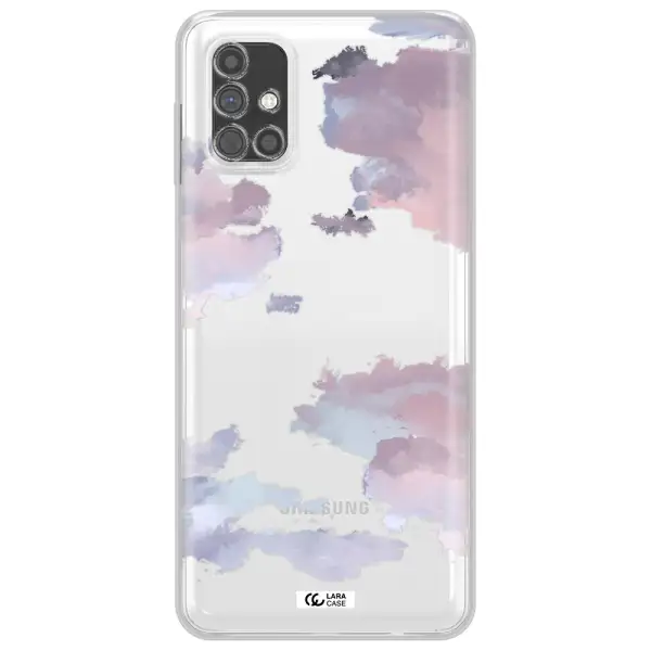 A Close-Up Of A Cloud Samsung M51 Clear Tpu Case