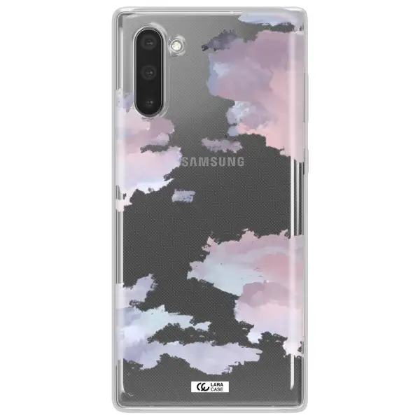 A Close-Up Of A Cloud Samsung Note 10 Clear Tpu Case