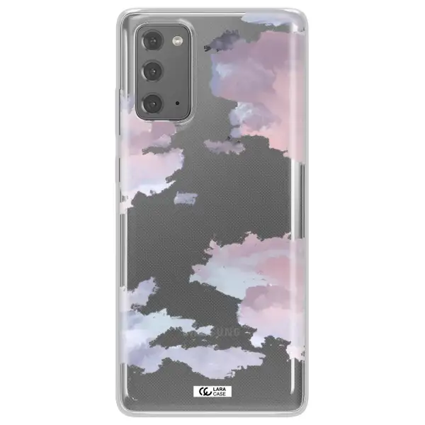 A Close-Up Of A Cloud Samsung Note 20 Clear Tpu Case