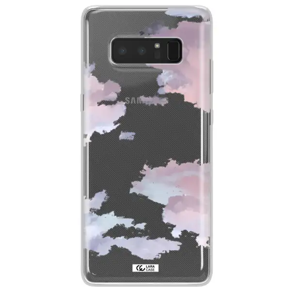 A Close-Up Of A Cloud Samsung Note 8 Clear Tpu Case