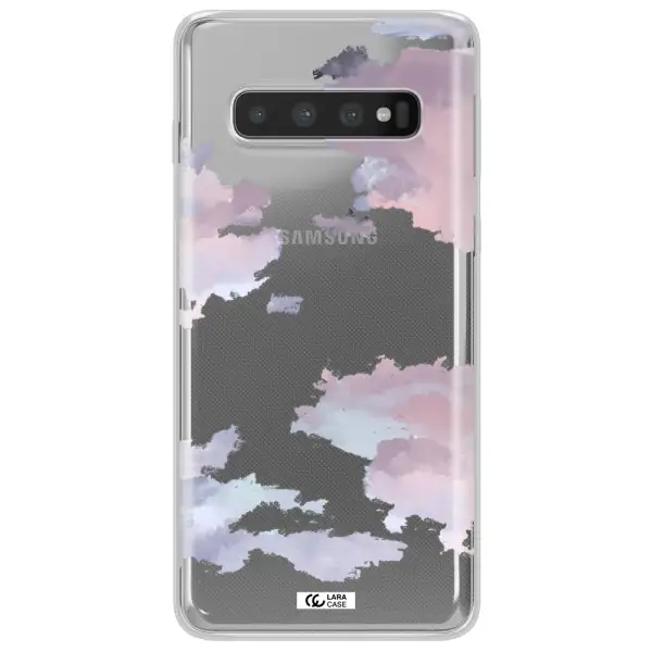 A Close-Up Of A Cloud Samsung S10 Plus Clear Tpu Case