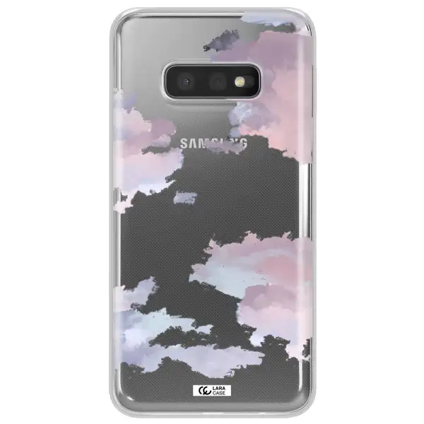 A Close-Up Of A Cloud Samsung S10E Clear Tpu Case