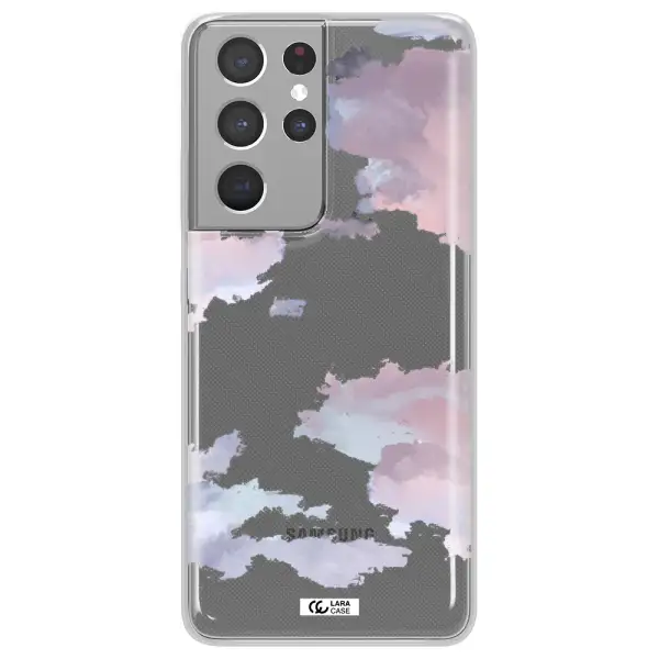 A Close-Up Of A Cloud Samsung S21 Ultra Clear Tpu Case
