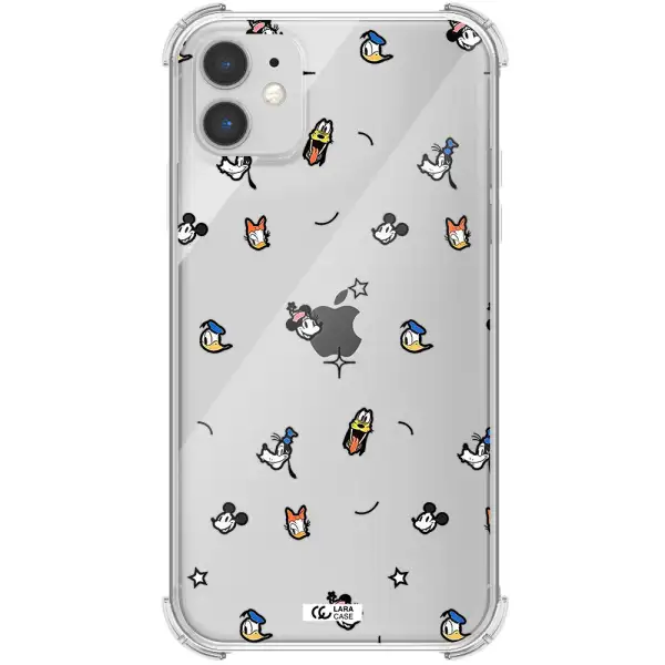 disney face pattern Apple iPhone 11 Clear PC Case