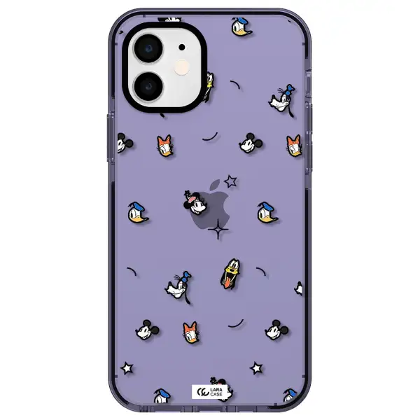 disney face pattern Apple iPhone 11 impact Lilac Case