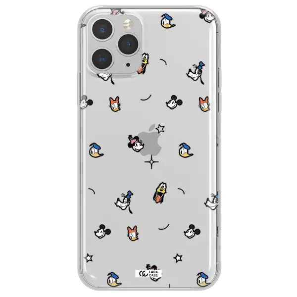 Disney Face Pattern Apple Iphone 11 Pro Clear Tpu Case