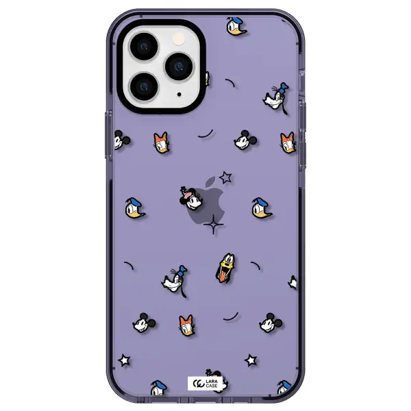 disney face pattern Apple iPhone 11 pro impact Lilac Case