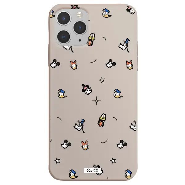 disney face pattern Apple iPhone 11 pro Silicone Stone Case