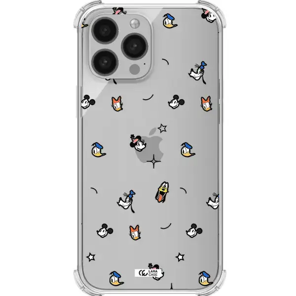 disney face pattern Apple iPhone 13 Pro Clear PC Case
