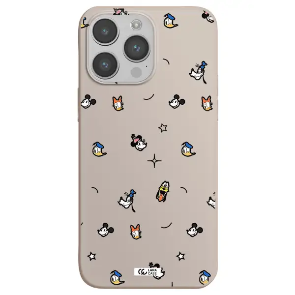disney face pattern Apple iPhone 14 pro Silicone Stone Case