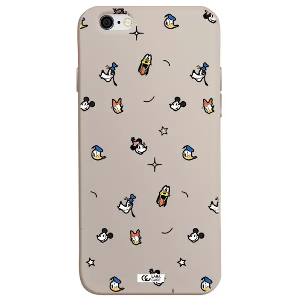 disney face pattern Apple iPhone 6 Silicone Stone Case