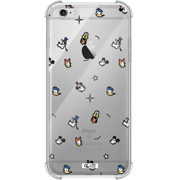 disney face pattern Apple iPhone 6S Clear PC Case