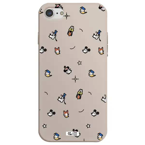 disney face pattern Apple iPhone 7 Silicone Stone Case