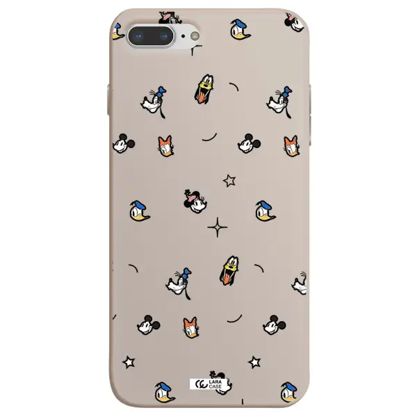 disney face pattern Apple iPhone 8 plus Silicone Stone Case