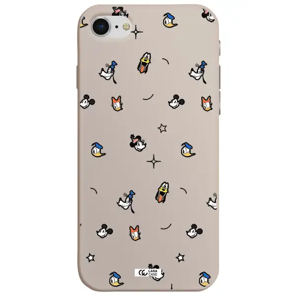 disney face pattern Apple iPhone se 2020 Silicone Stone Case
