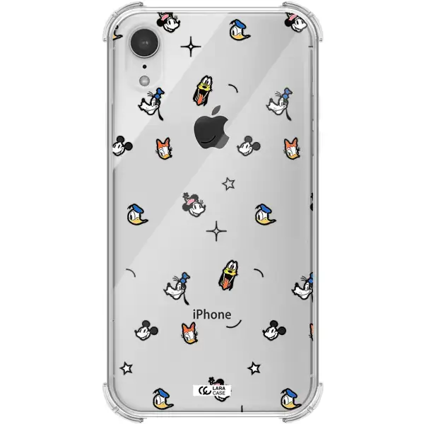 disney face pattern Apple iPhone XR Clear PC Case