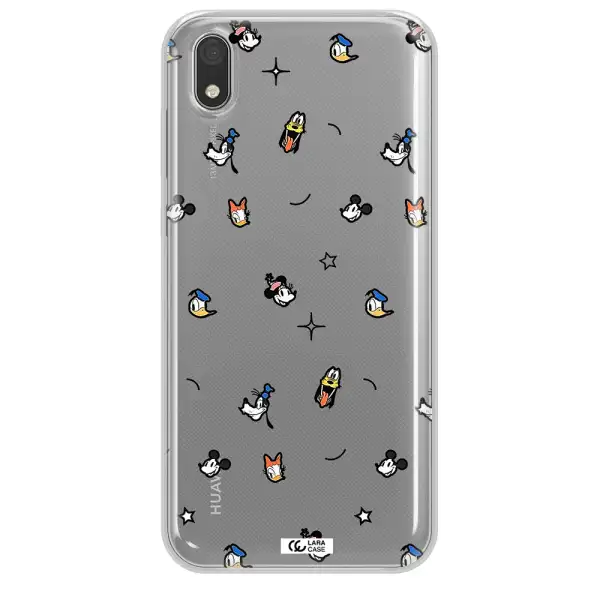 Disney Face Pattern Huawei Honor 8S Clear Tpu Case