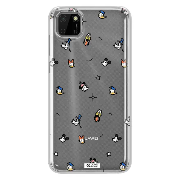 Disney Face Pattern Huawei Honor 9S Clear Tpu Case