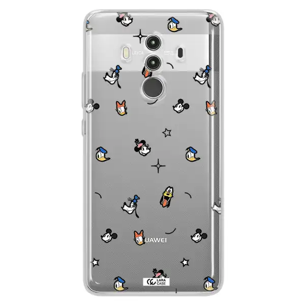 Disney Face Pattern Huawei Mate 10 Clear Tpu Case