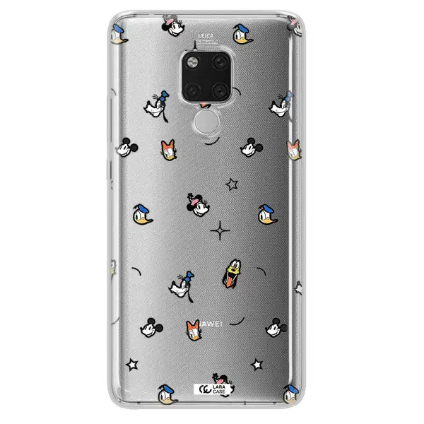 Disney Face Pattern Huawei Mate 20X Clear Tpu Case