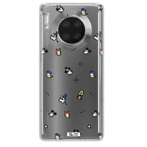 Disney Face Pattern Huawei Mate 30 Pro Clear Tpu Case