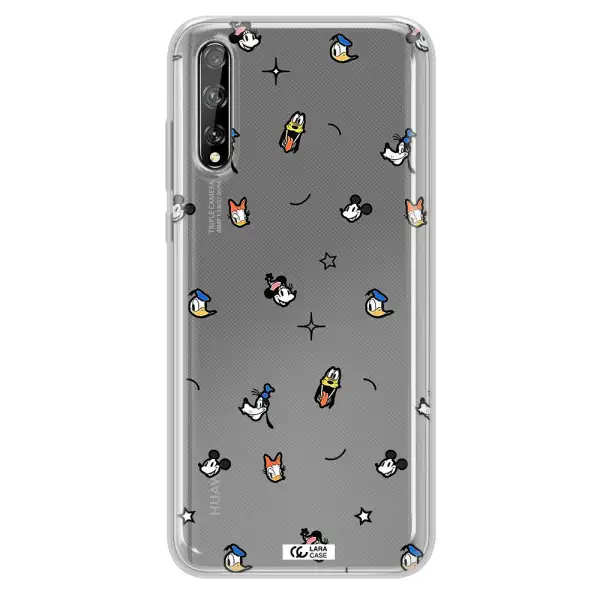 Disney Face Pattern Huawei P Smart S Clear Tpu Case