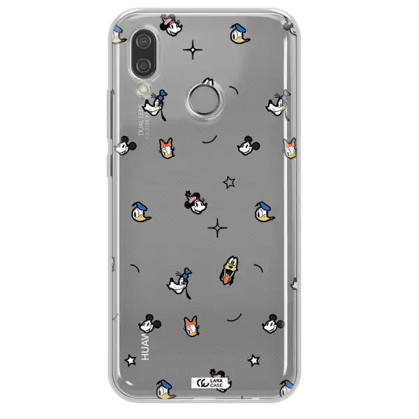 Disney Face Pattern Huawei P20 Lite Clear Tpu Case