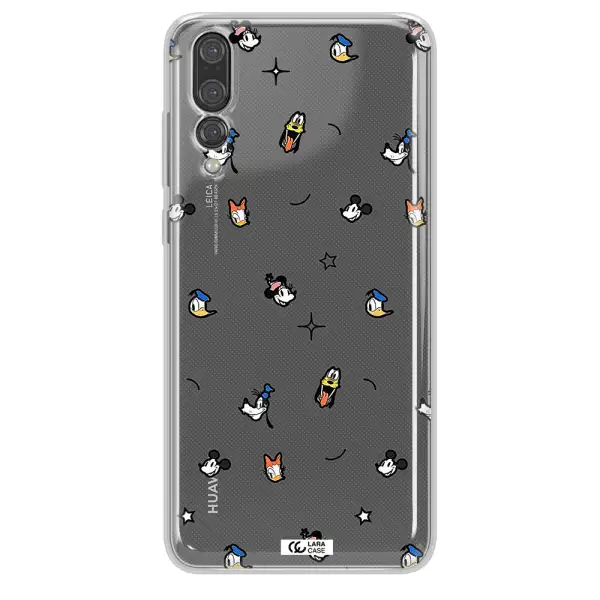 Disney Face Pattern Huawei P20 Pro Clear Tpu Case
