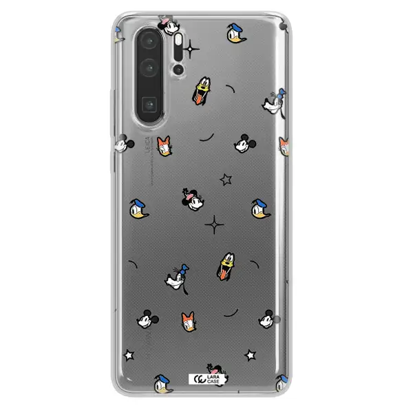 Disney Face Pattern Huawei P30 Pro Clear Tpu Case