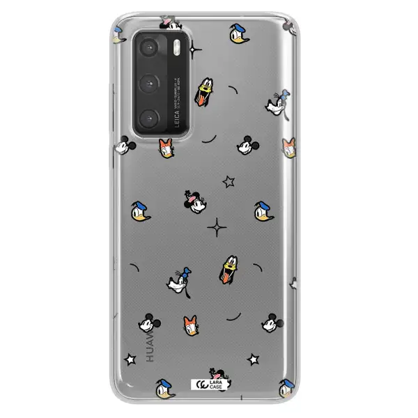 Disney Face Pattern Huawei P40 Clear Tpu Case