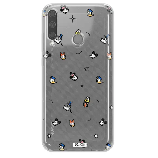 Disney Face Pattern Huawei P40 Lite E Clear Tpu Case