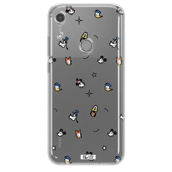 Disney Face Pattern Huawei Y6S Clear Tpu Case