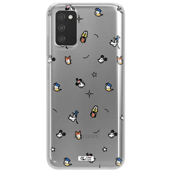 Disney Face Pattern Samsung A03S Clear Tpu Case