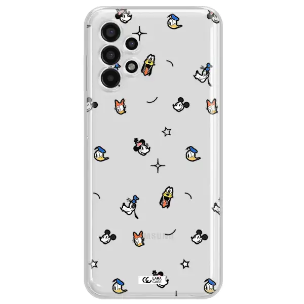 Disney Face Pattern Samsung A13 4G Clear Tpu Case