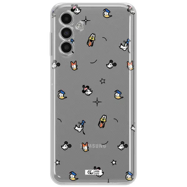 Disney Face Pattern Samsung A13 5G Clear Tpu Case