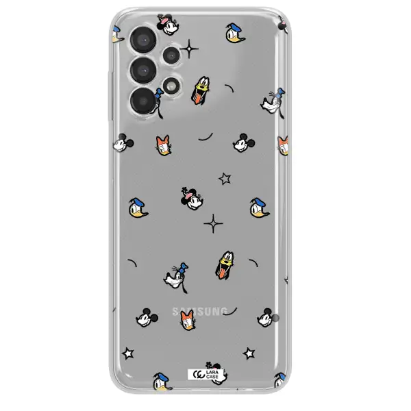 Disney Face Pattern Samsung A13 Clear Tpu Case