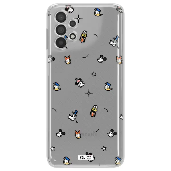 Disney Face Pattern Samsung A32 Clear Tpu Case