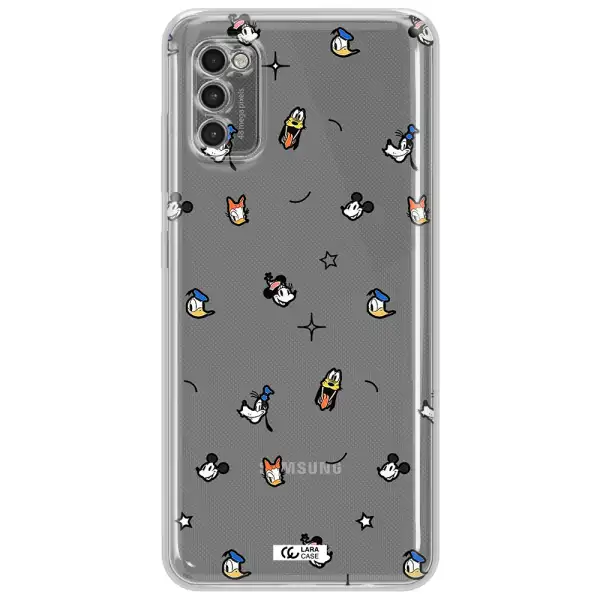 Disney Face Pattern Samsung A41 Clear Tpu Case