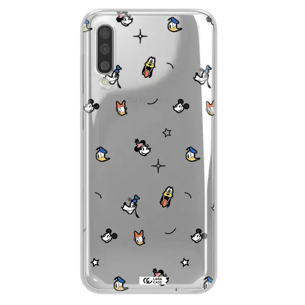 Disney Face Pattern Samsung A50 Clear Tpu Case