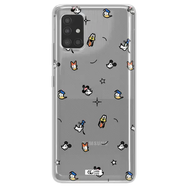 Disney Face Pattern Samsung A51 Clear Tpu Case