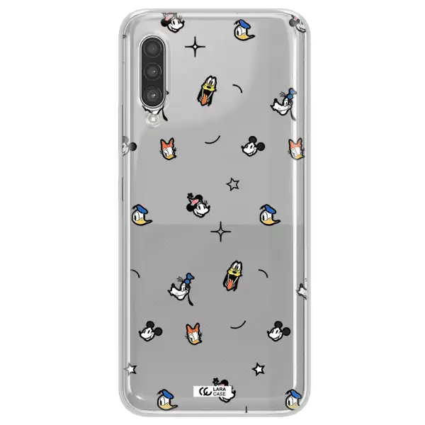 Disney Face Pattern Samsung A90 Clear Tpu Case