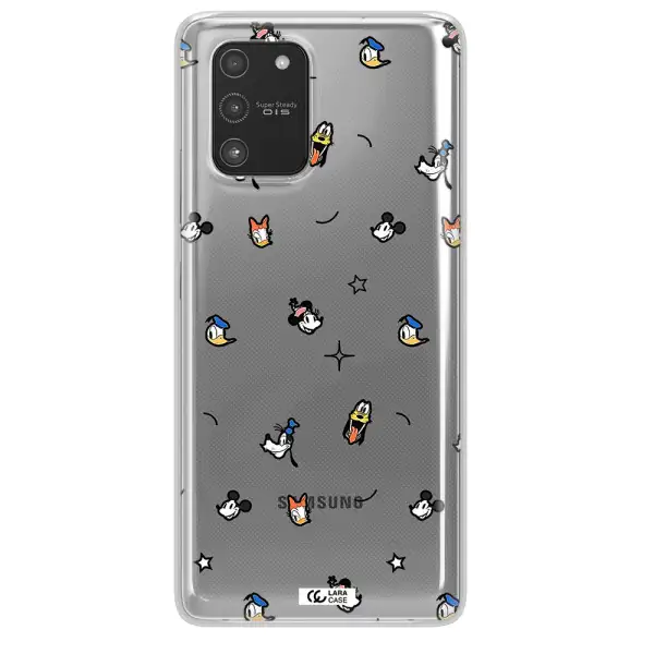 Disney Face Pattern Samsung A91 Clear Tpu Case