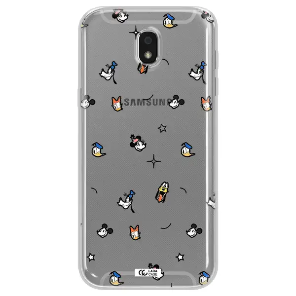 Disney Face Pattern Samsung J5 2017 Clear Tpu Case