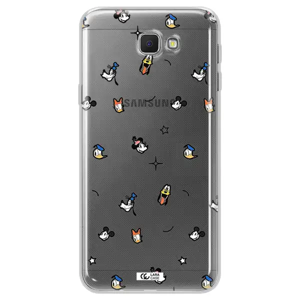 Disney Face Pattern Samsung J5 Prime Clear Tpu Case