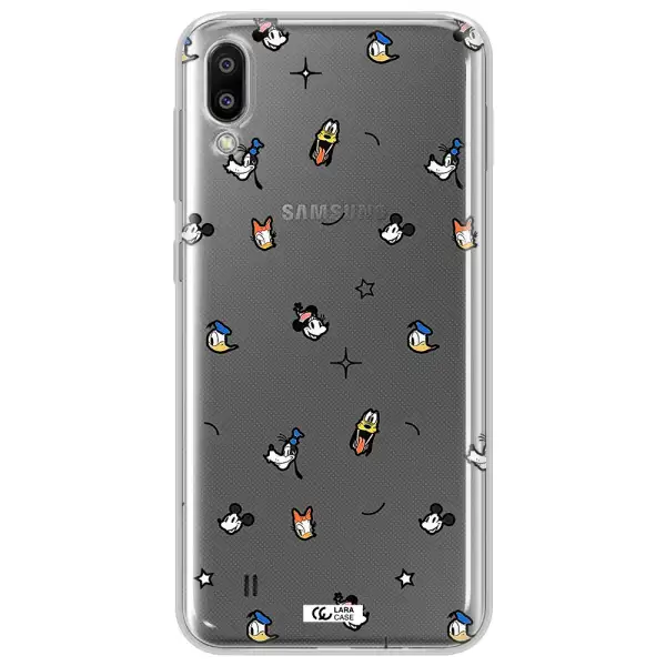 Disney Face Pattern Samsung M10 Clear Tpu Case