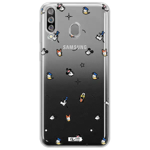 Disney Face Pattern Samsung M30 Clear Tpu Case