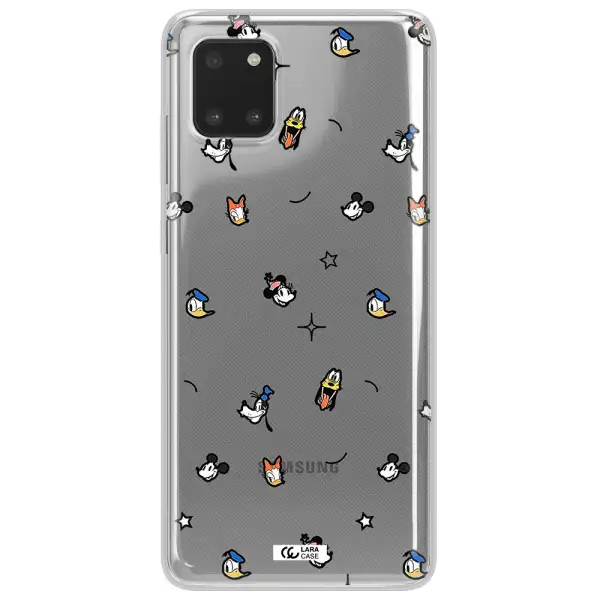 Disney Face Pattern Samsung Note 10 Lite Clear Tpu Case
