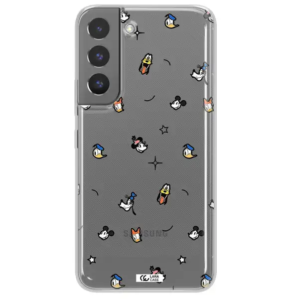Disney Face Pattern Samsung S 22 Clear Tpu Case
