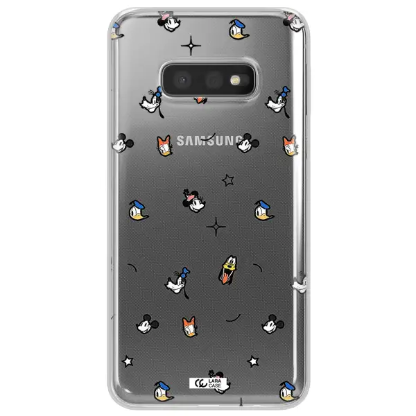 Disney Face Pattern Samsung S10E Clear Tpu Case